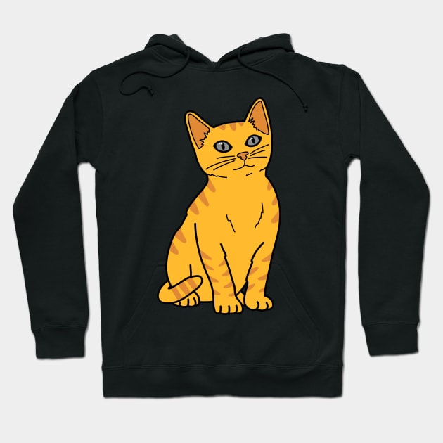 Orange cat hoodie sales